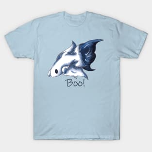 Ghostly Blue (With Text) T-Shirt